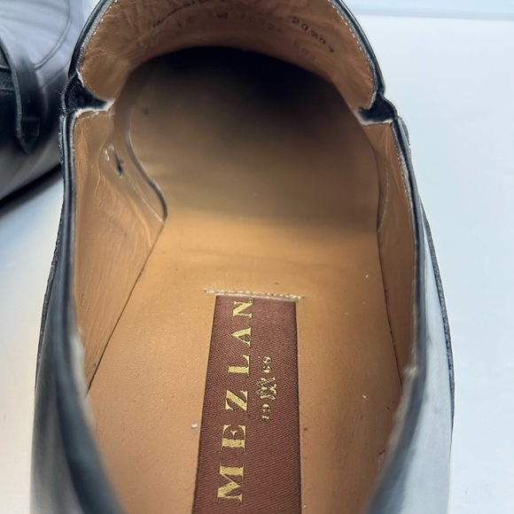 Mezlan Shoes Black Leather Mens Horse Bit Loafer Slip on Size 13W Made in Spain - Picture 3 of 11